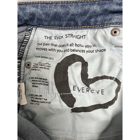 Evereve Ever Straight High Rise Ankle Denim Jeans Sz 26 - Picture 8 of 10